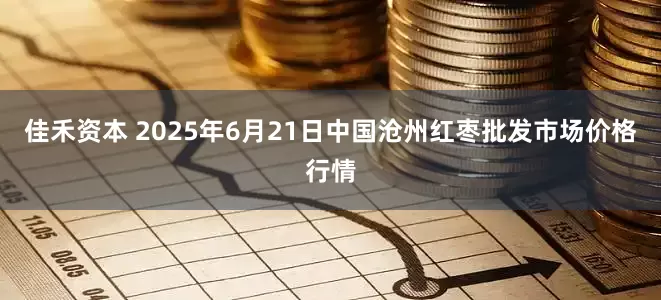 佳禾资本 2025年6月21日中国沧州红枣批发市场价格行情