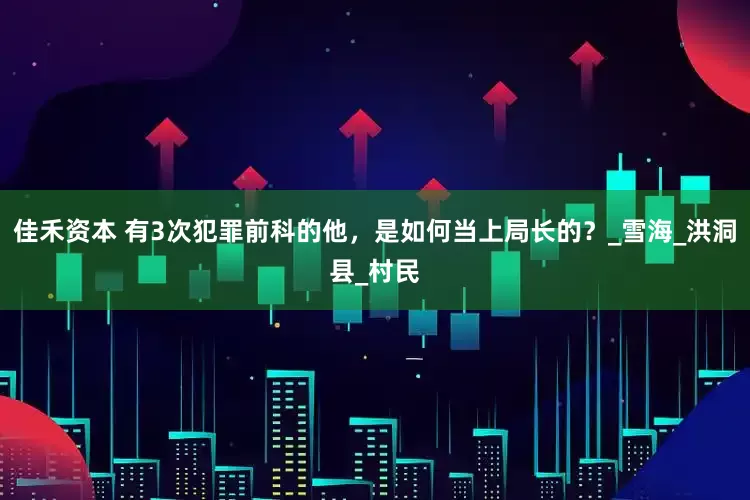 佳禾资本 有3次犯罪前科的他，是如何当上局长的？_雪海_洪洞县_村民